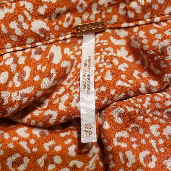 Free People Celia Printed Blouse Size: XS - Picture 13 of 15